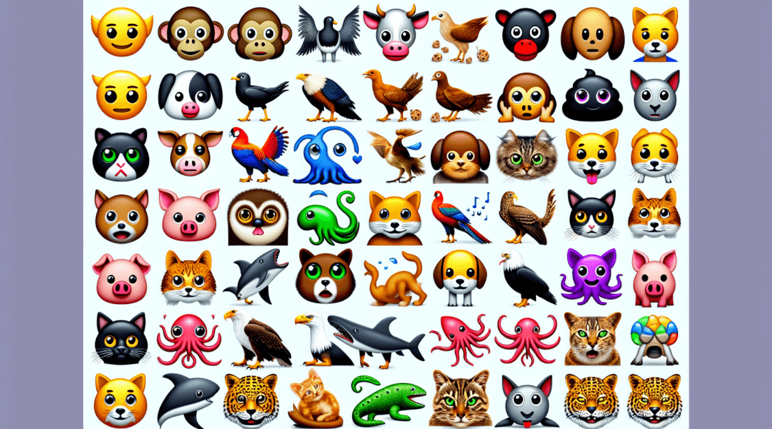 The Surprising World of Animal Emojis 🐯